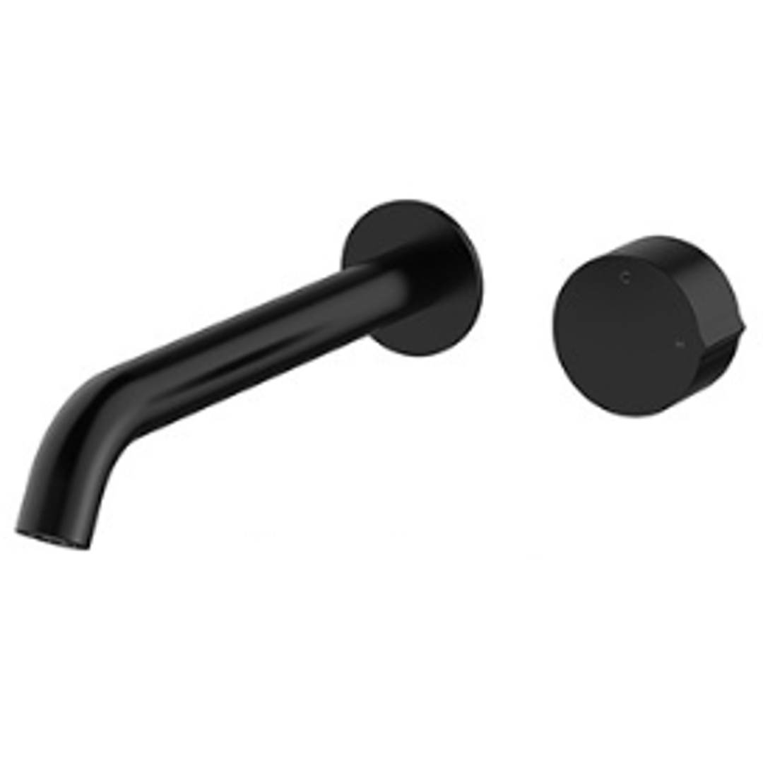 Streamline Venn Basin Mixer Wall Mount 220Mm Spout Ext Part M/Black