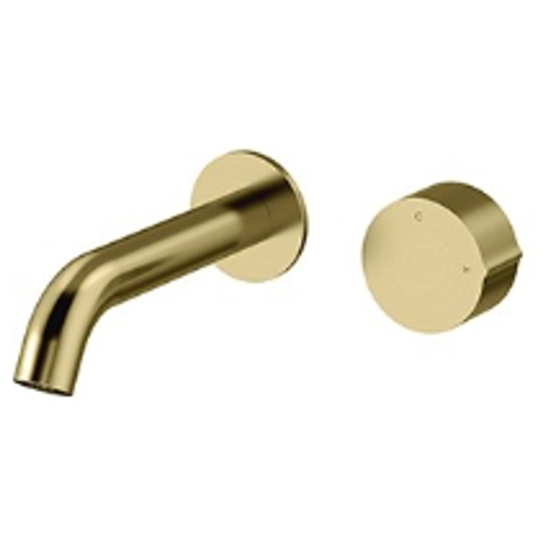 Streamline Venn Wall Mount 150Mm Spout B/Mixer Ext Part Brushed Brass