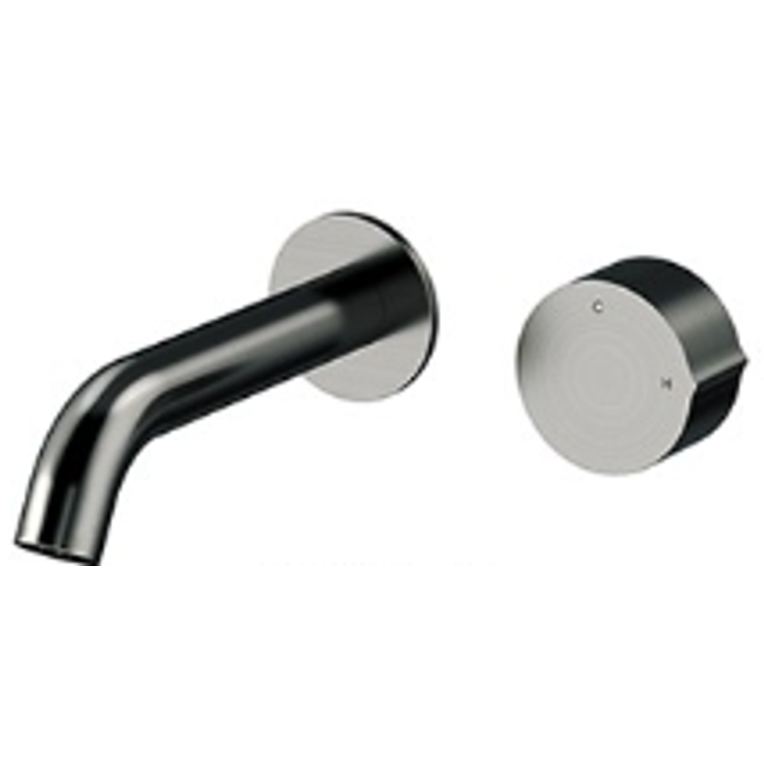 Streamline Venn Wall Mount 150Mm Spout B/Mixer Ext Part Brushed Gun Metal