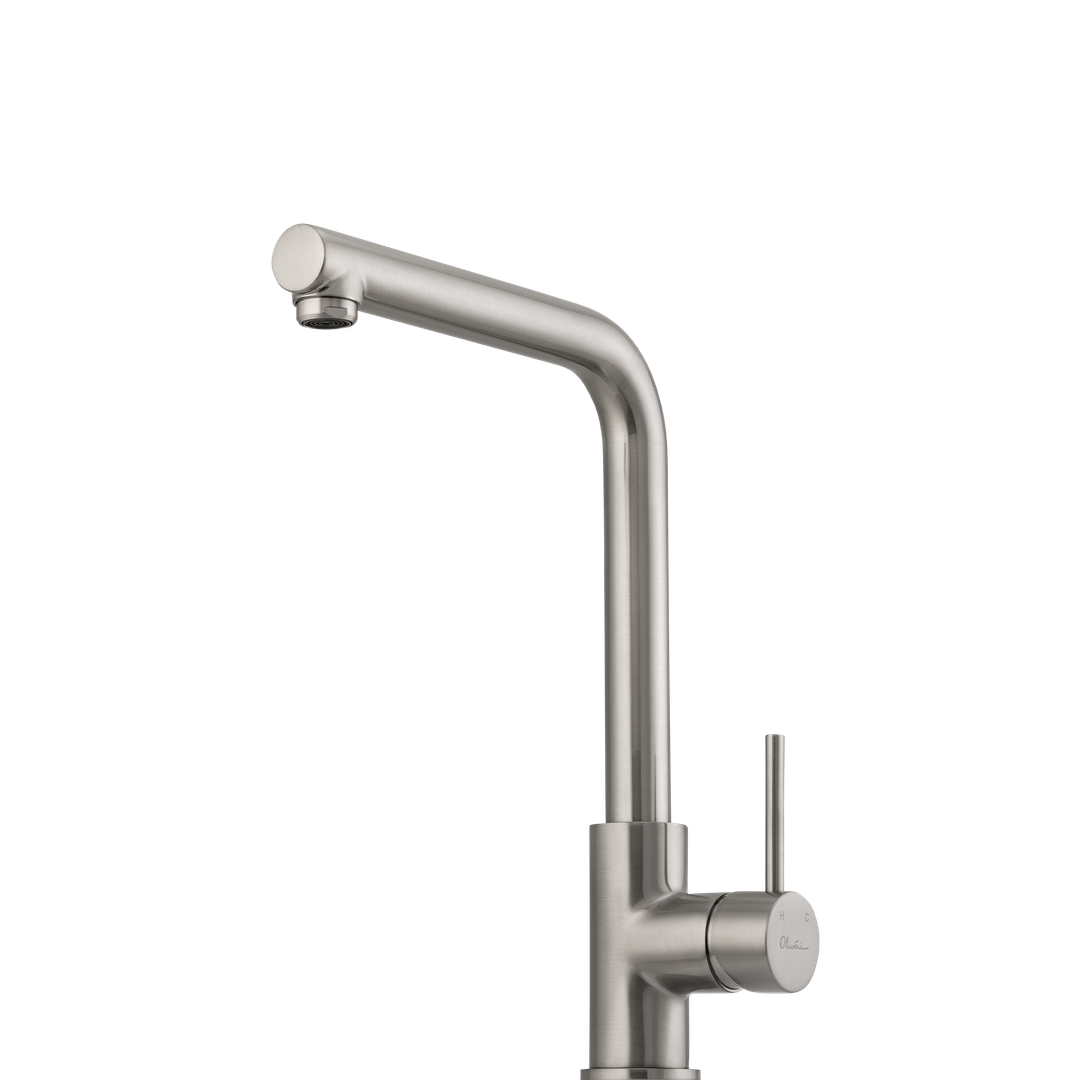 Oliveri VE570FBN Venice Right Angle Mixer Brushed Nickel LEAD FREE