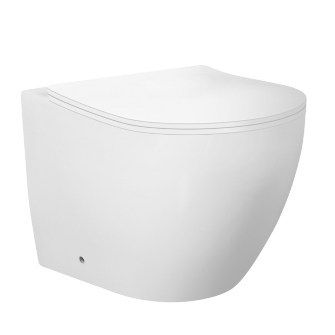 Zumi Venus In Wall Toilet Package Square S/S Matt Black Flush Plate