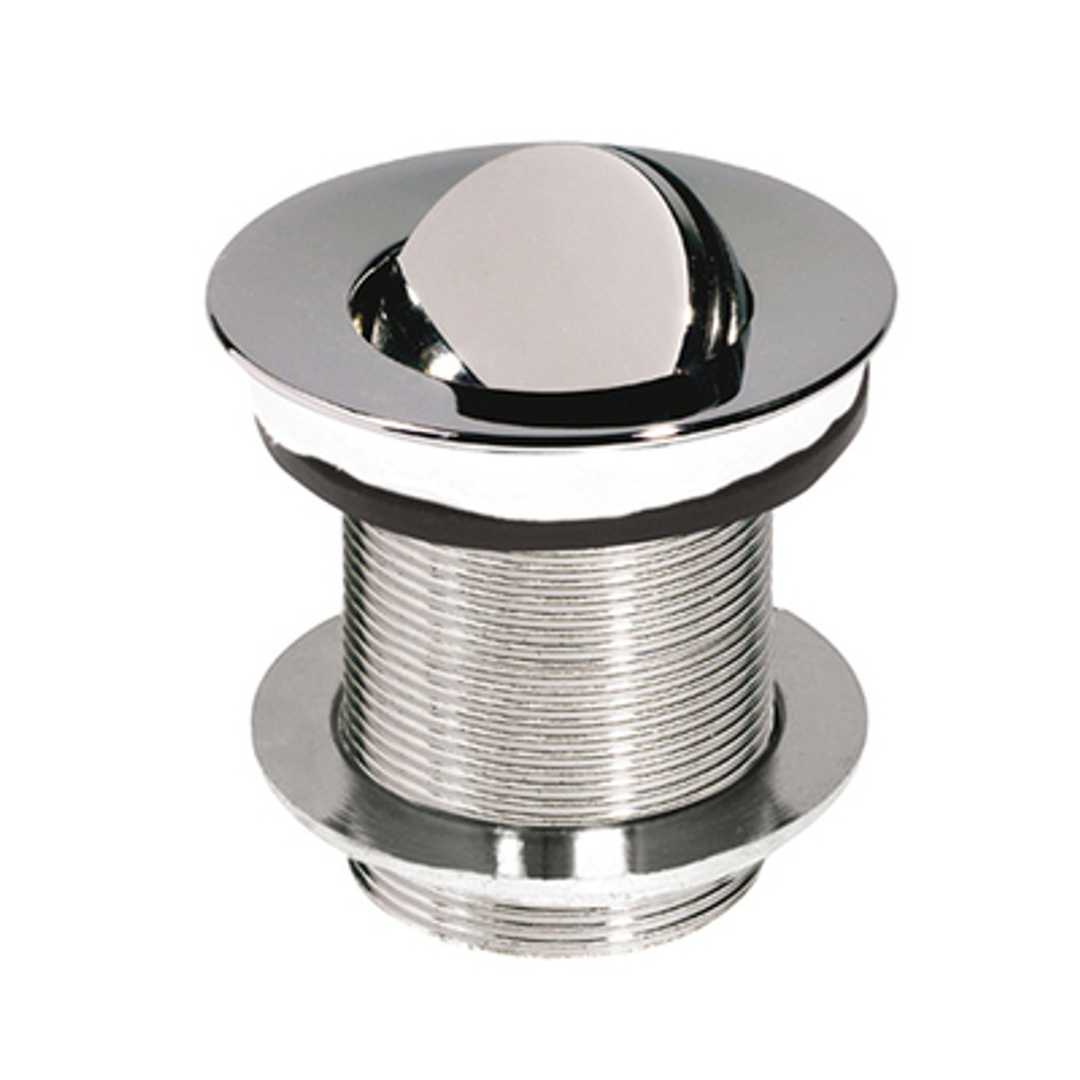 V+A Kit 12 Universal Plug & Waste For Baths No Overflow Polished Chrome