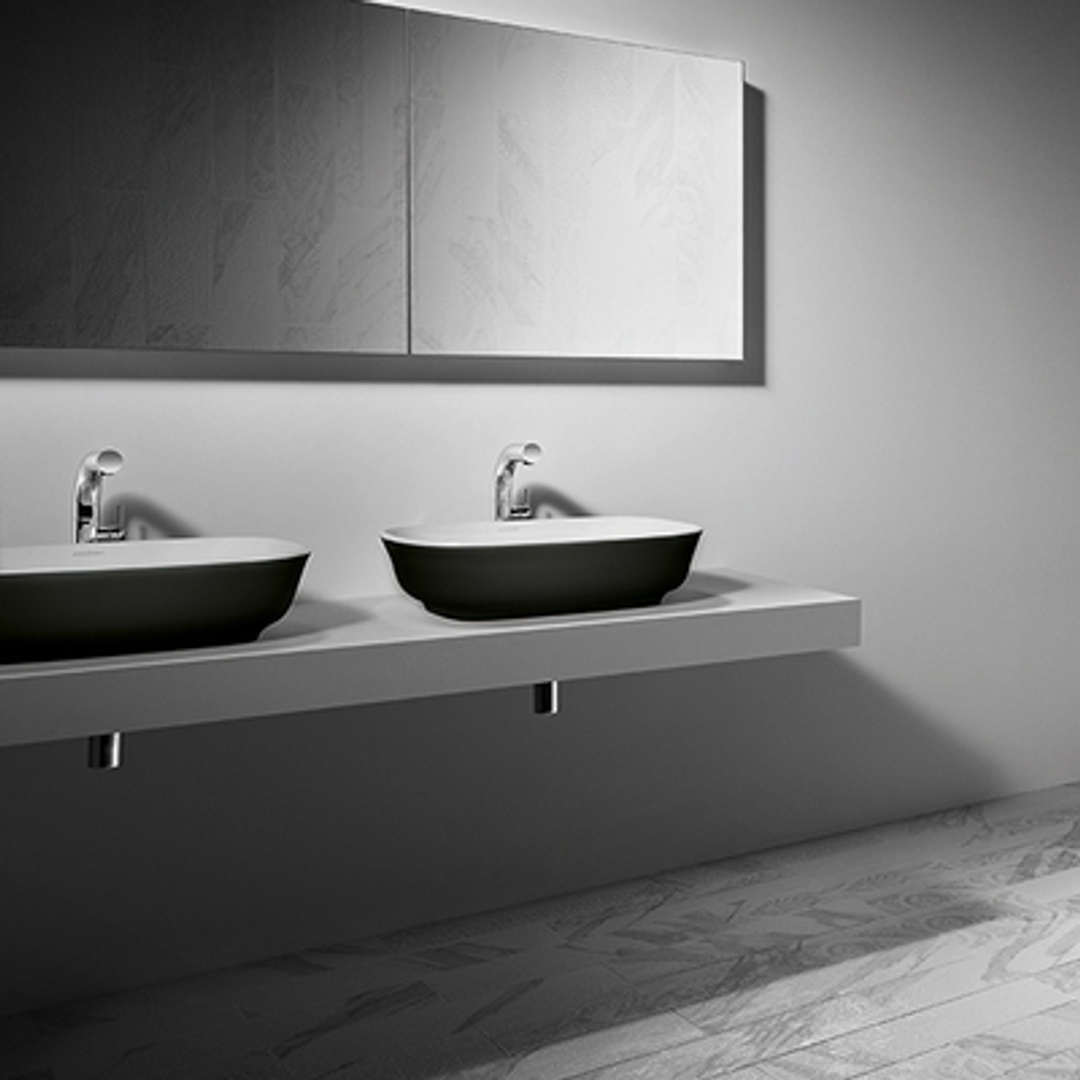 V+A Amiata 60 Counter Top Basin Lux Custom Finish Matte Custom Colours