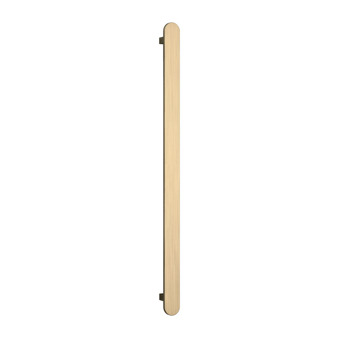 THERMORAIL FLAT/PILL 12VOLT BRUSHED BRASS VERTICAL BAR 900X50X50MM 20WATTS