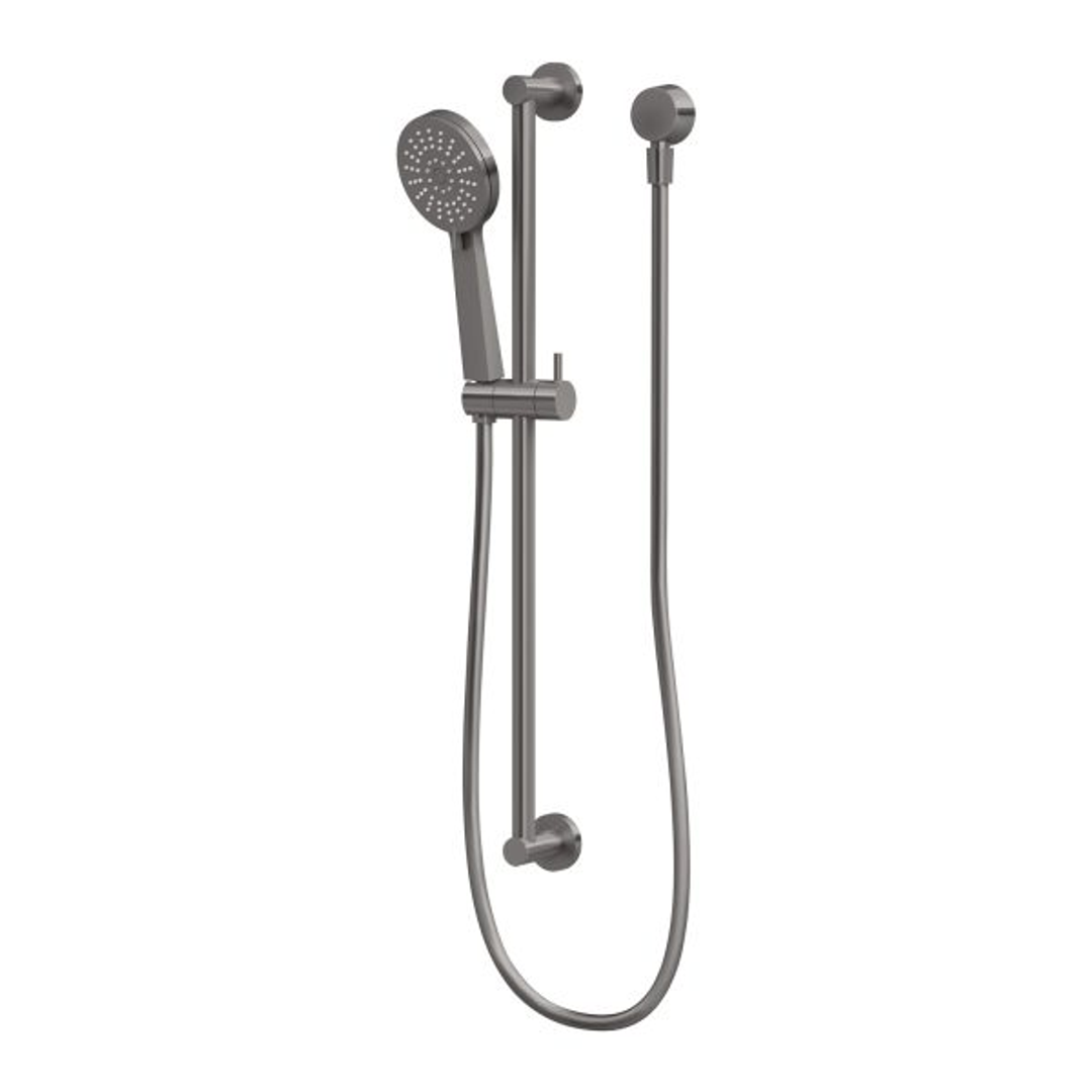 Phoenix Vivid Slimline Rail Shower - Brushed Carbon