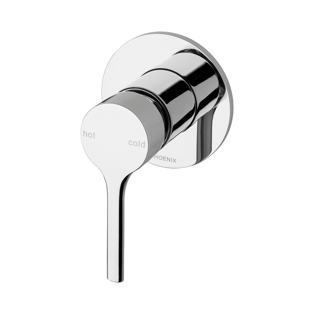 Phoenix Vivid Slimline Oval Switchmix Shower/Wall Mixer Fit-Off Kit - Chrome