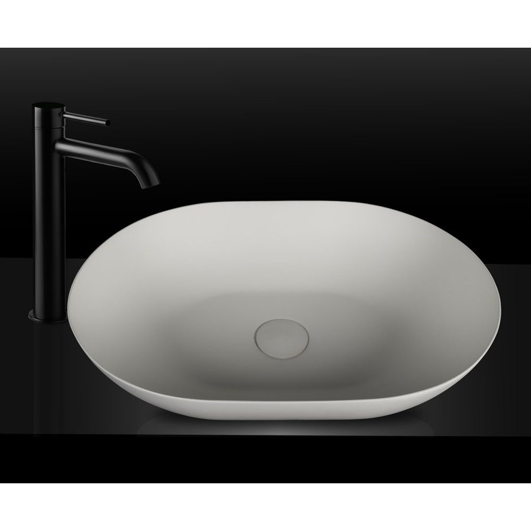 Kaskade Pure Oval Above Counter Basin 500Mm Matte White