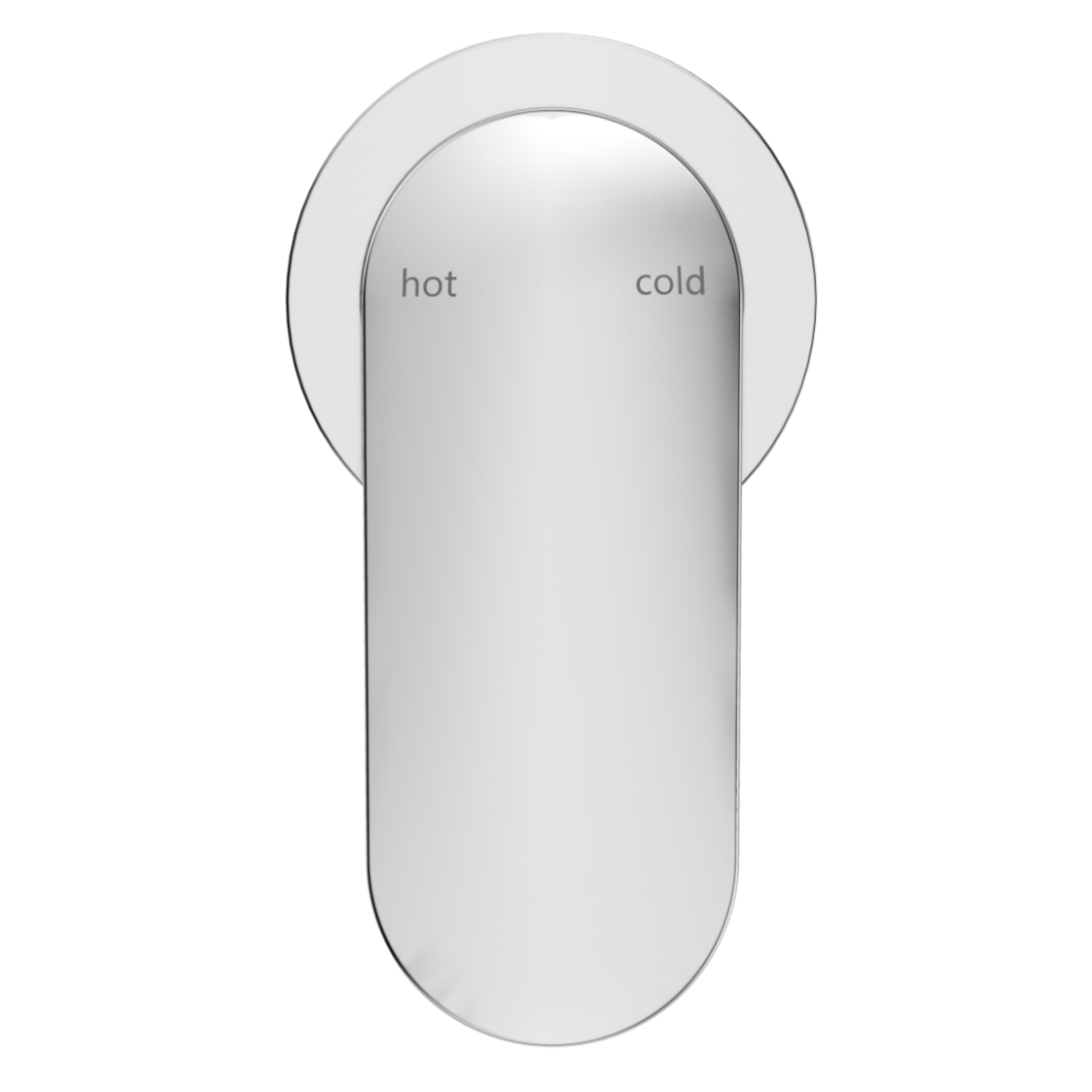 Bella Vista Lantra Shower Mixer Round Plate Trim Kit Only Gunmetal