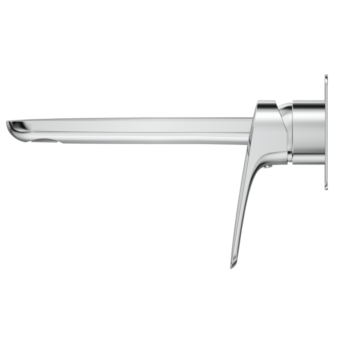 Bella Vista Kaza Wall Spout Combo 1P Trim Kit Only Brushed Nickel