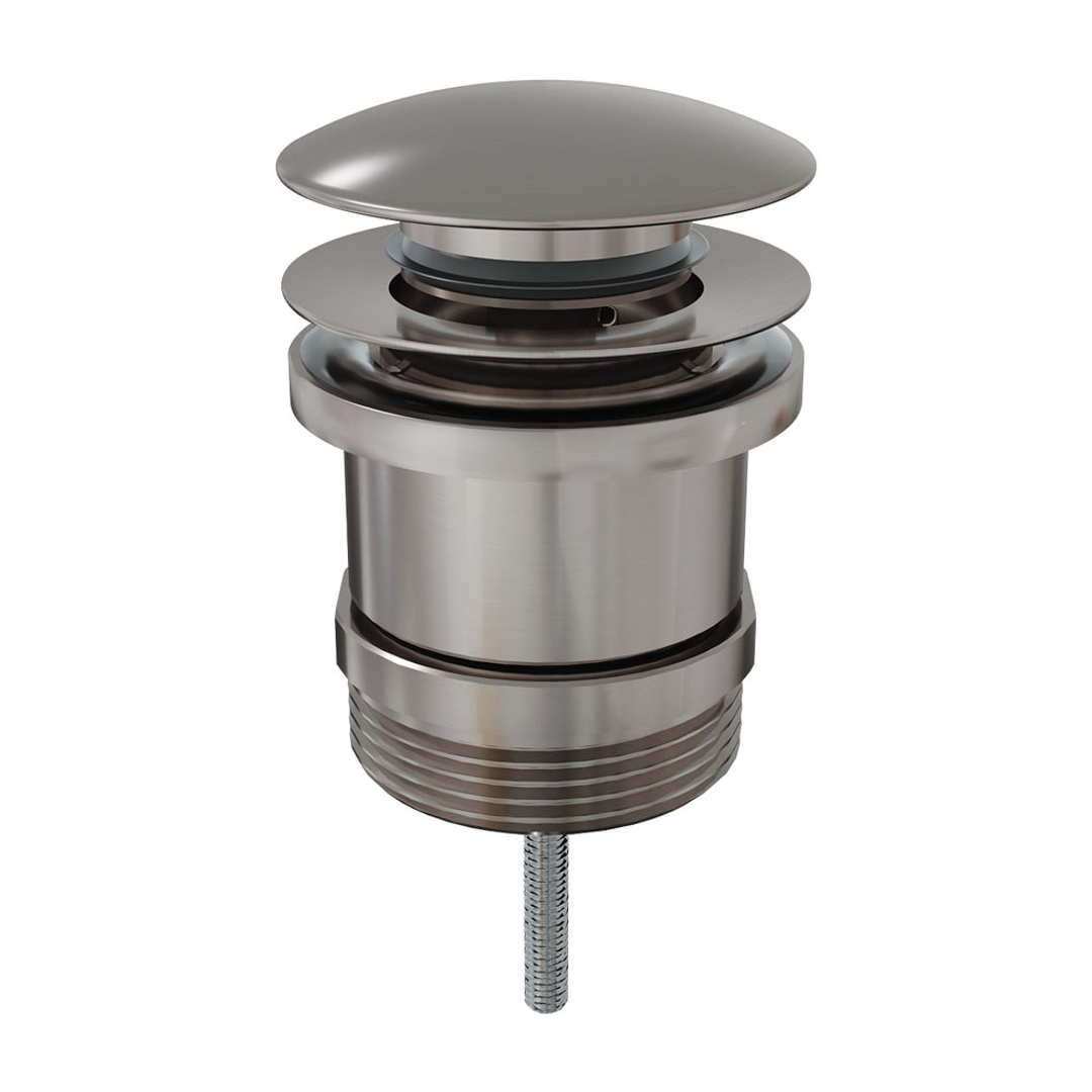 Fienza Universal Pop Up / Pull Out Basin Waste Brushed Nickel Was72Bn