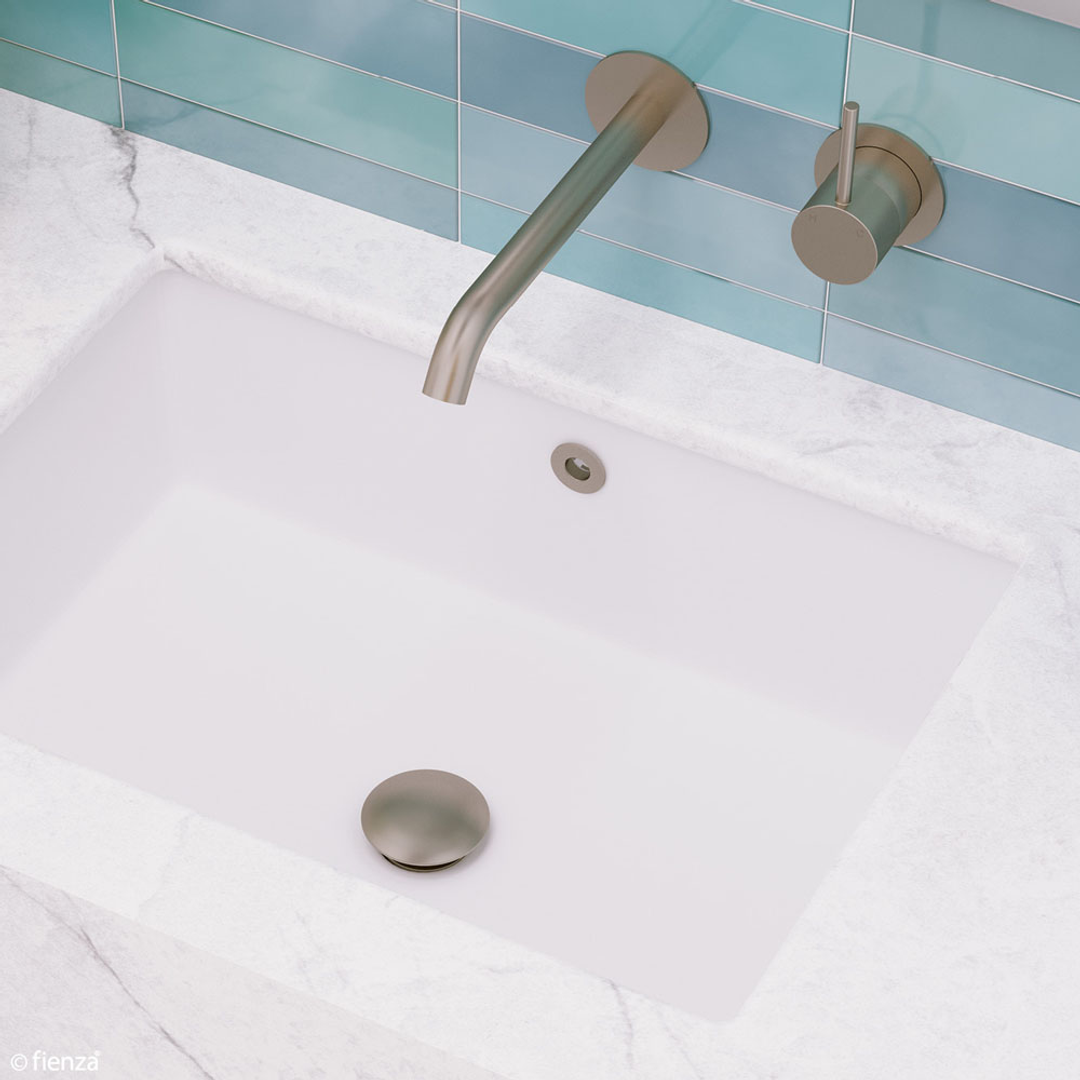 Fienza Universal Pop Up / Pull Out Basin Waste Brushed Nickel Was72Bn