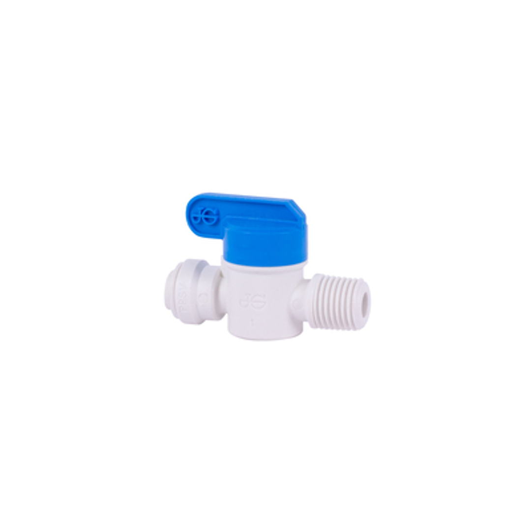 PURETEC SHUTOFF VALVE 1/4' TUBE X 1/4' MALE KSOV44N