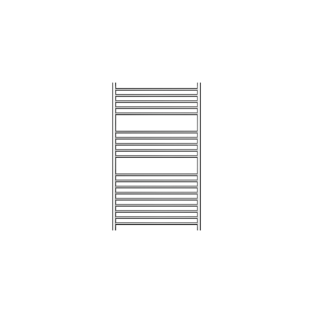 Linsol Allegra 19 Bar Wide Heated Towel Rail - Chrome