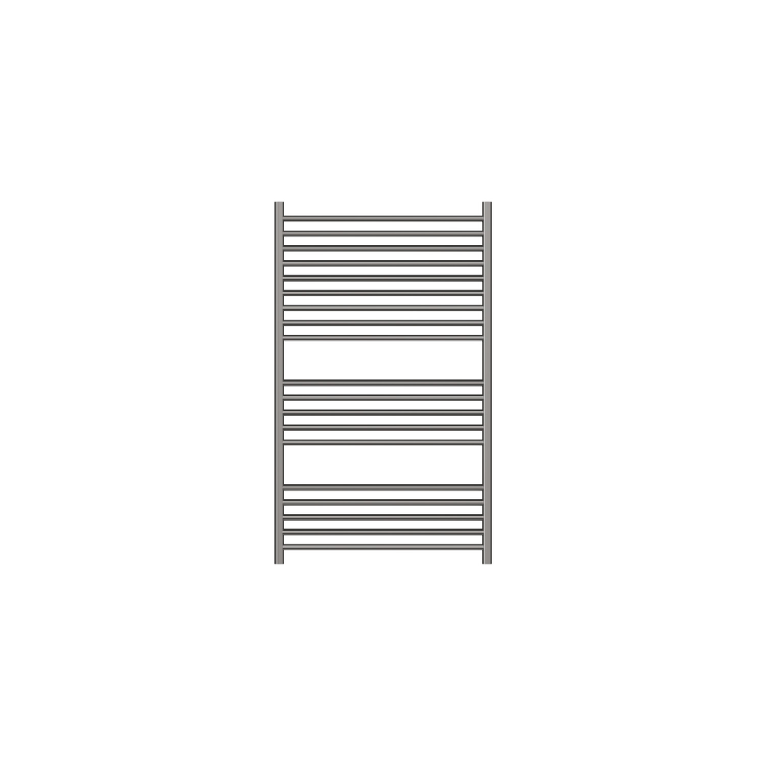 Linsol Allegra 19 Bar Wide Heated Towel Rail - Gunmetal