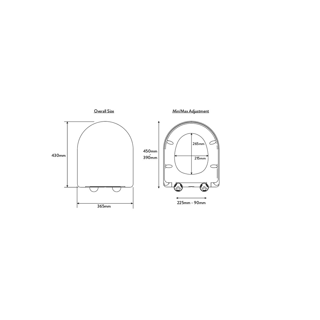 Croydex Eyre Toilet Seat White