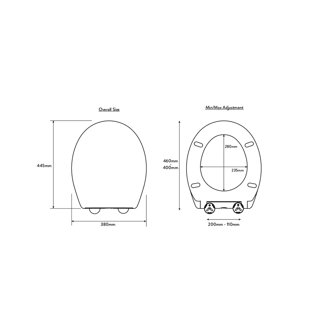 Croydex Constance Toilet Seat White