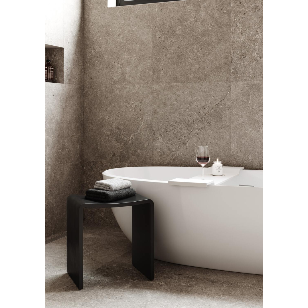Thermogroup Willow Shower Stool 400X300Mm - Black