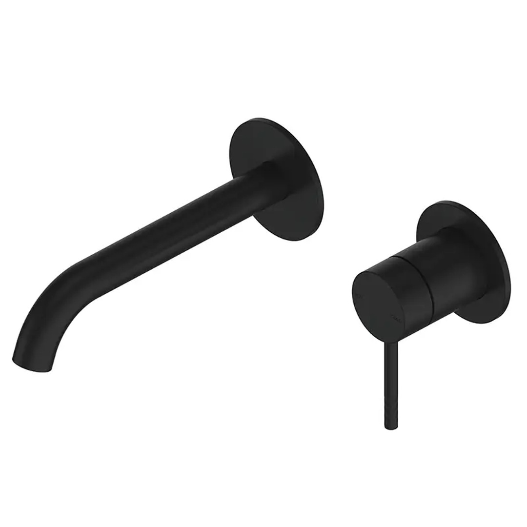 Greens Optima Plus Wall Basin / Bath Mixer Pvd Matte Black