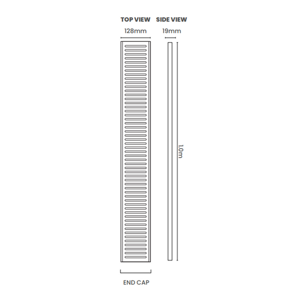 Lauxes Grates 128 Storm Water Next Generation Silver 1M