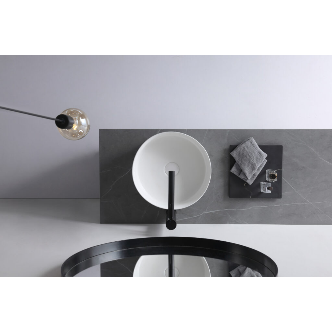 Aulic Dove Matt White Above Counter Basin 360X360X120Mm