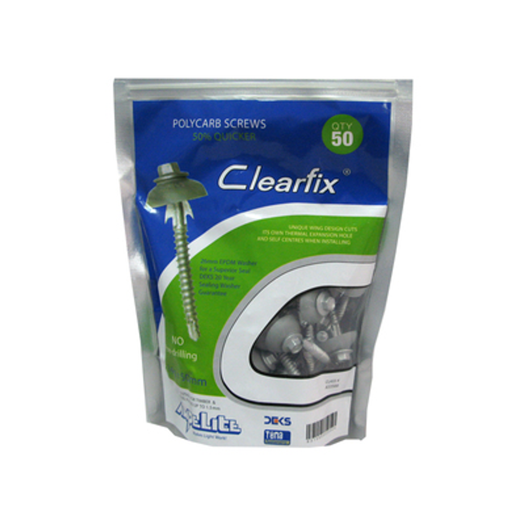 Polycarb Screw 12# with 26mm Dome (50 Pack)