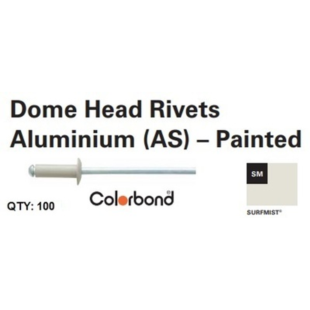 Blind Rivets 4-3 (3.2x4.8) (100 Pack) Colorbond