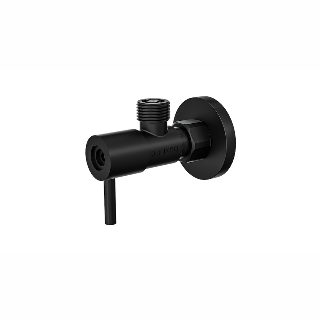 Linsol Zarah S2 Quarter Turn Dual Control Cistern Tap Matte Black
