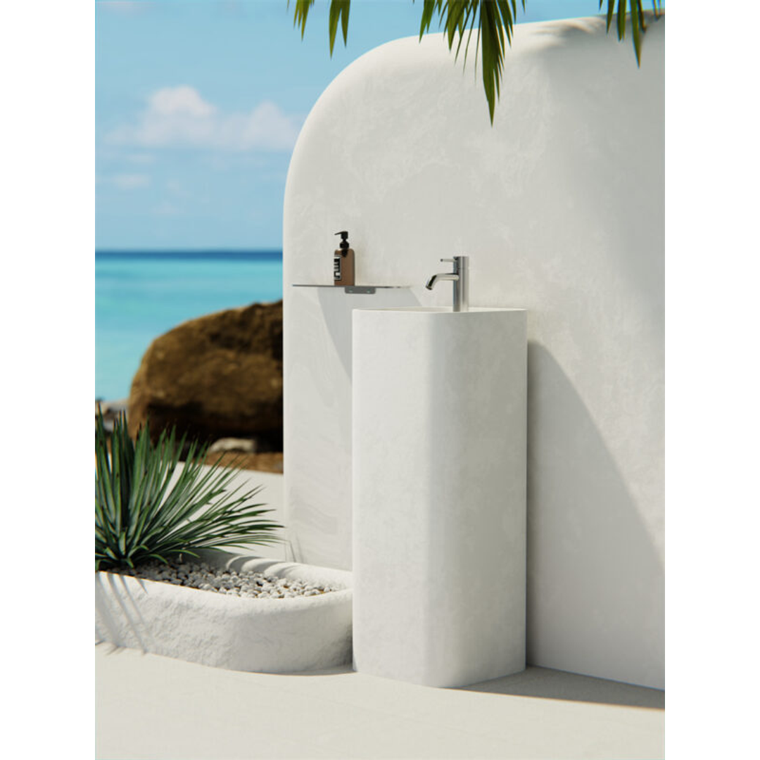 Nero Zen Stainless Steel Basin Mixer Brushed Nickel