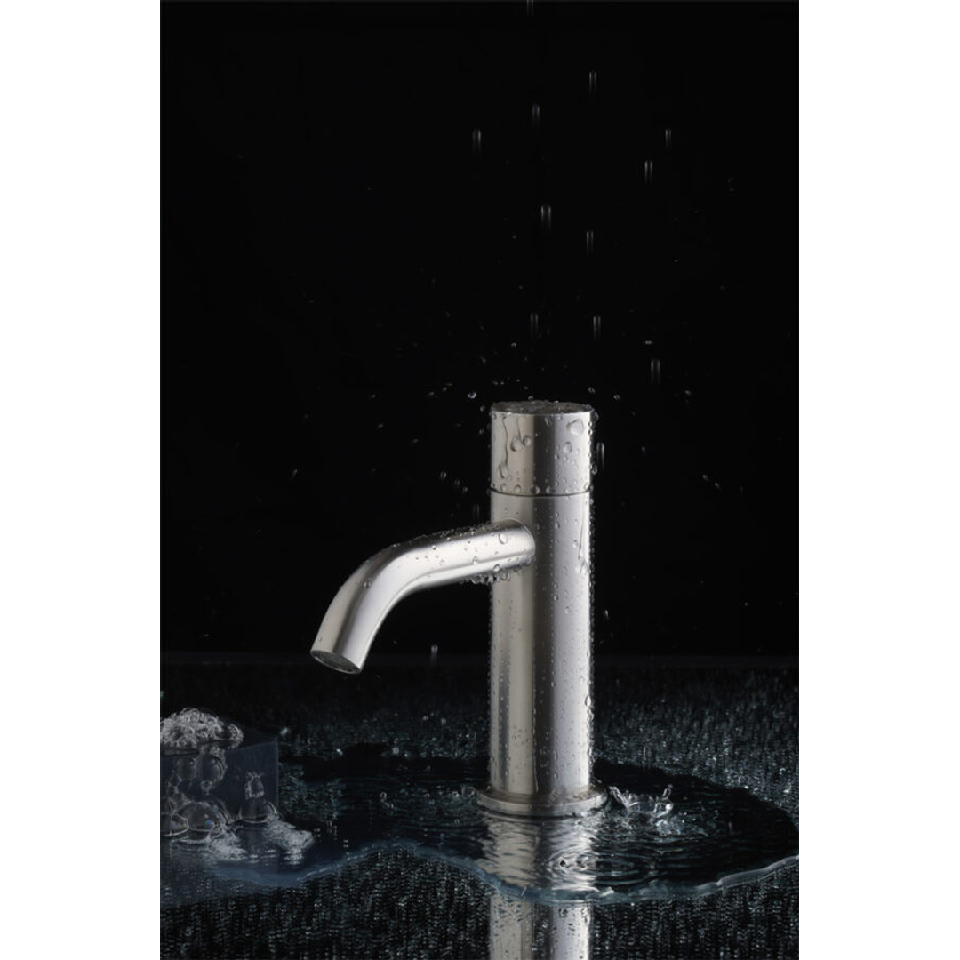 Nero Zen Stainless Steel Basin Mixer Handless Brushed Nickel