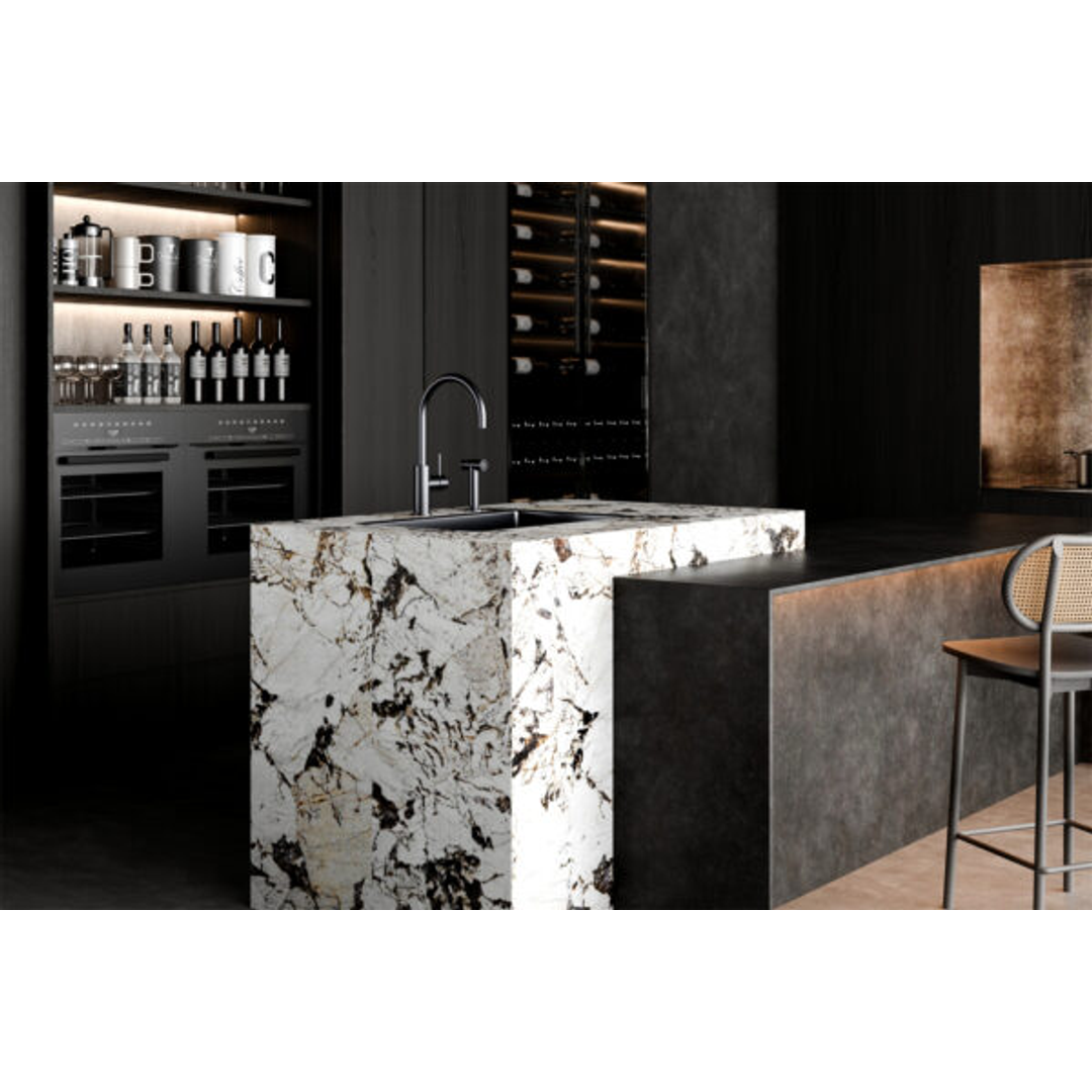 Nero Zen Stainless Steel Kitchen Mixer With Hand Spray Graphite