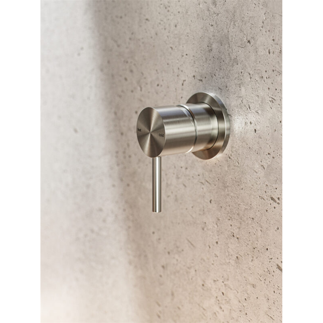 Nero Zen Stainless Steel Shower Mixer Brushed Nickel