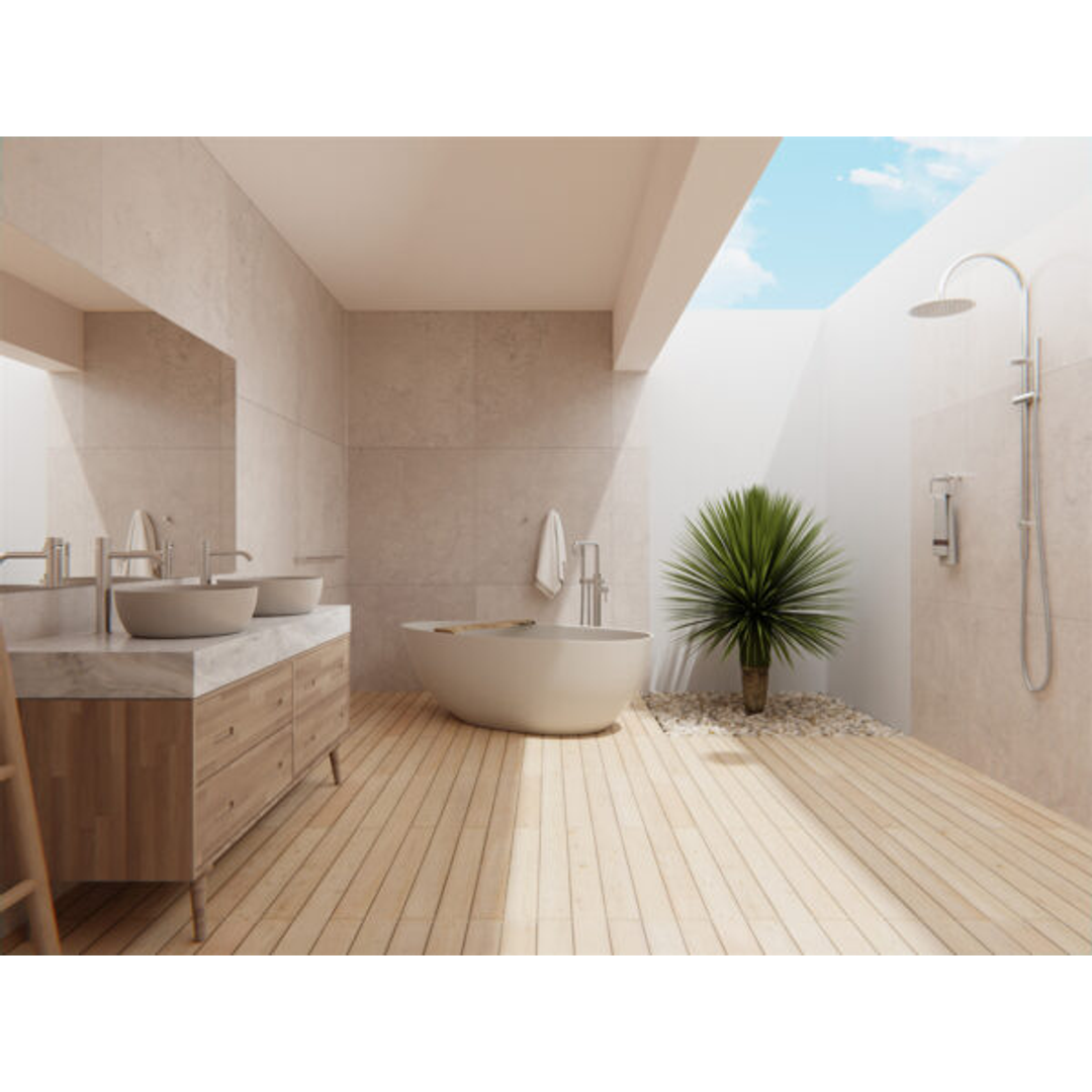 Nero Zen Stainless Steel Twin Shower Brushed Nickel