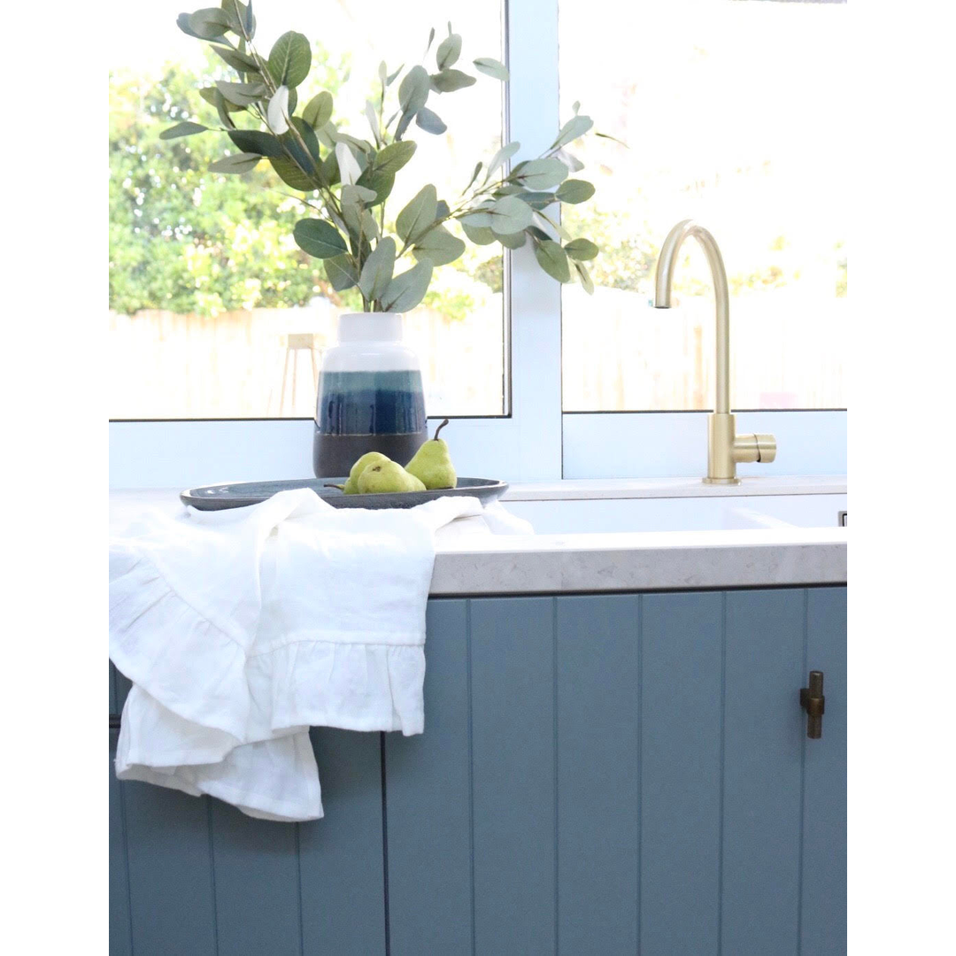 Meir Round Pinless Gooseneck Kitchen Mixer Tap Tiger Bronze