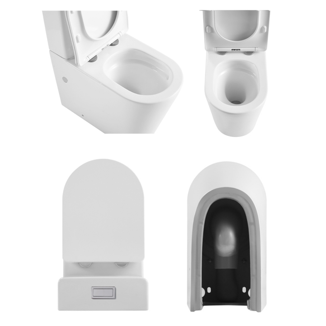 Zumi Zero Rimless Extra High Tornado Flush Toilet Suite