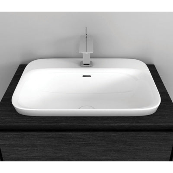 Studio Bagno Soul 4 Inset Basin 0 Tap Hole White