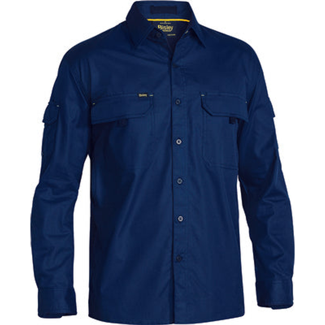 Bisley X Airflow Ripstop Ls Shirt Navy