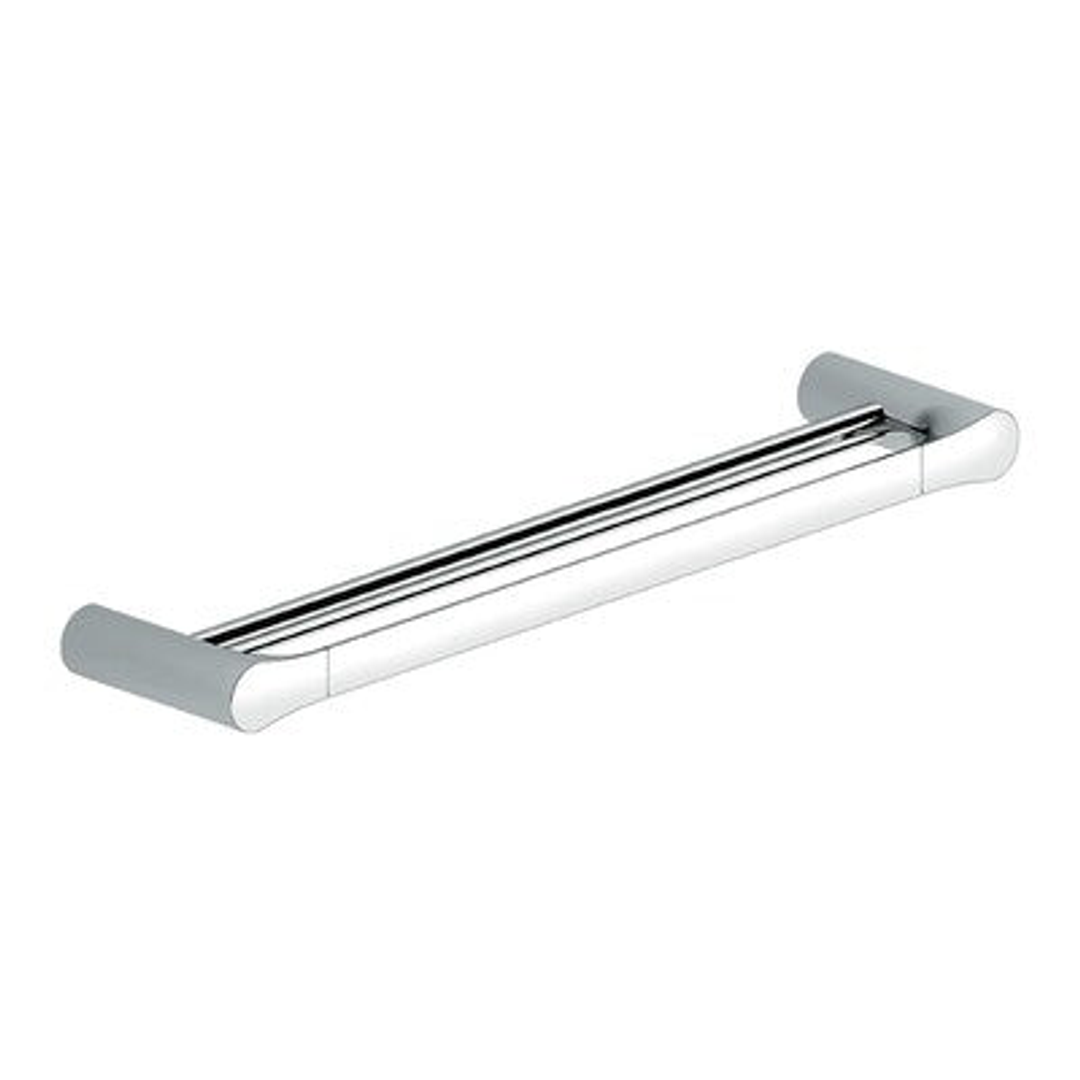 Streamline Synergii Double Towel Rail 800mm White/Chrome