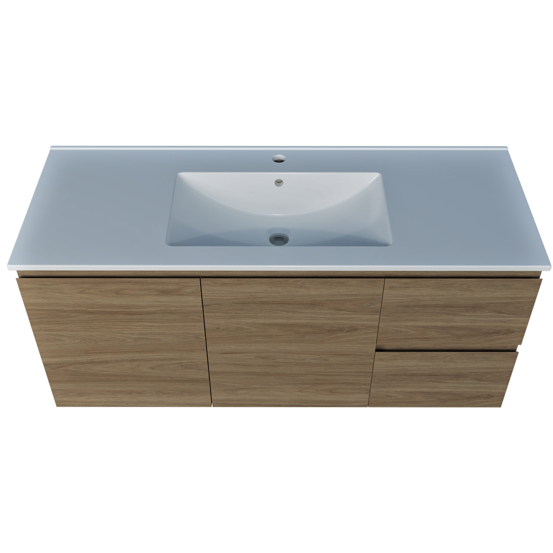 Harmony Vanity 1200mm, Centre Bowl Alpha Top, Wall Hung