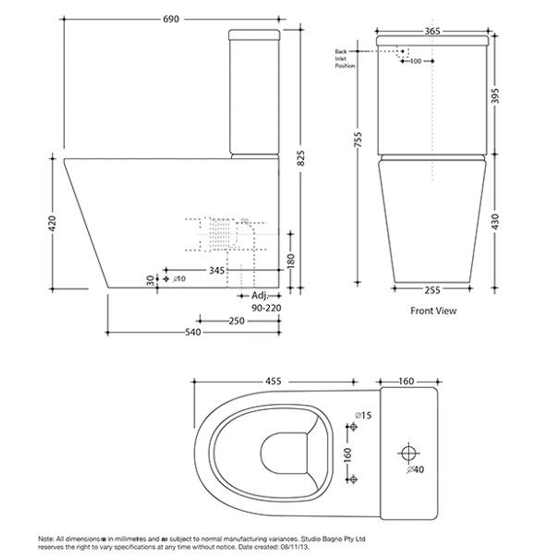 Studio Bagno Manhattan Rimless Toilet Suite