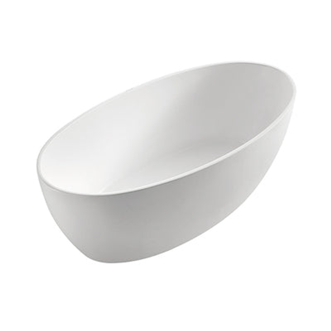Bnk Naga Oval Freestanding Bath Gloss White 1700mm