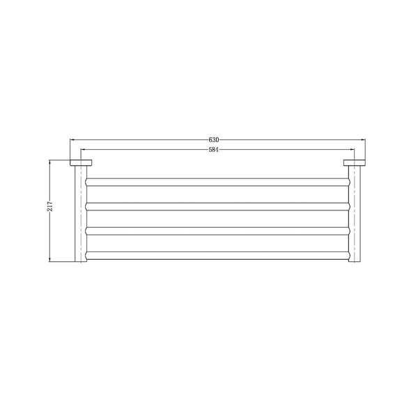 Nero Mecca Towel Rack Matt Black
