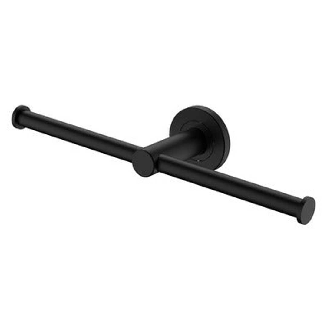Fienza Kaya Double Towel Roll Holder - Matte Black