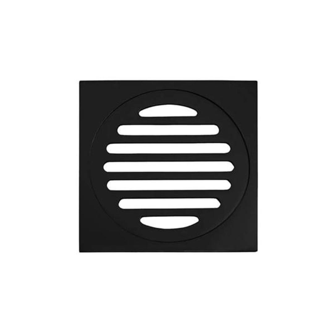 Meir Square Floor Grate Shower Drain 100Mm Outlet Matte Black