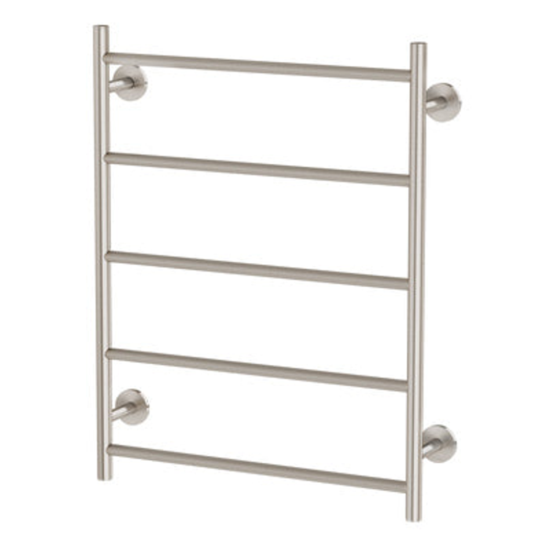 Phoenix Radii Towel Ladder 550 X 740mm Round Plate Brushed Nickel Ra870 Bn