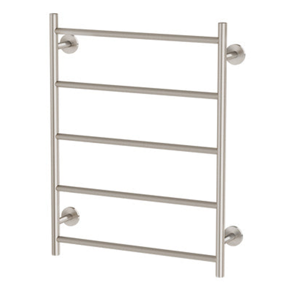 Phoenix Radii Towel Ladder 550 X 740mm Round Plate Brushed Nickel Ra870 Bn