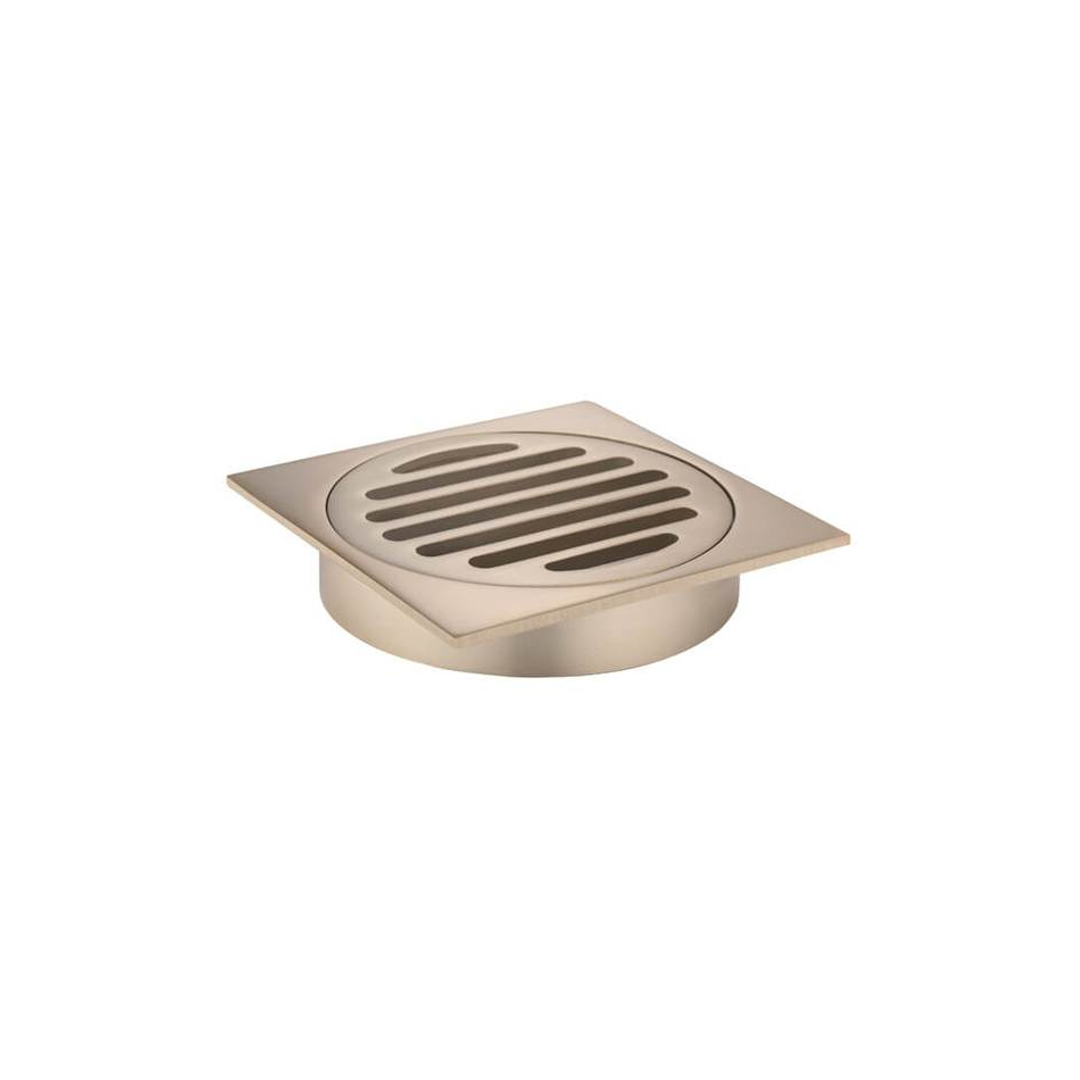 Meir Square Floor Grate Shower Drain 100Mm Outlet Champagne