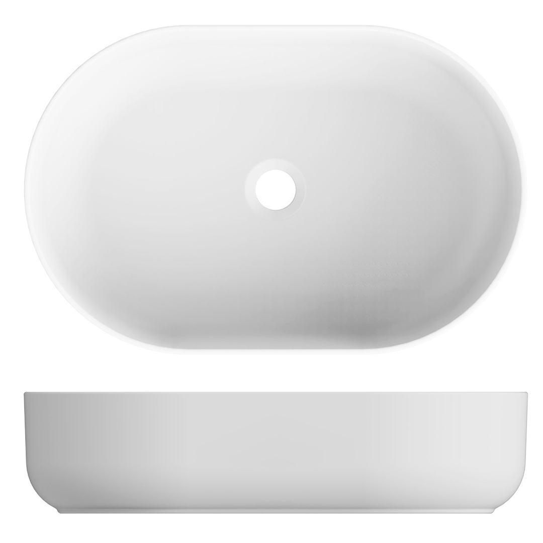 Streamline Arcisan Above Counter Basin 580 X 380 X 140Mm Matte White