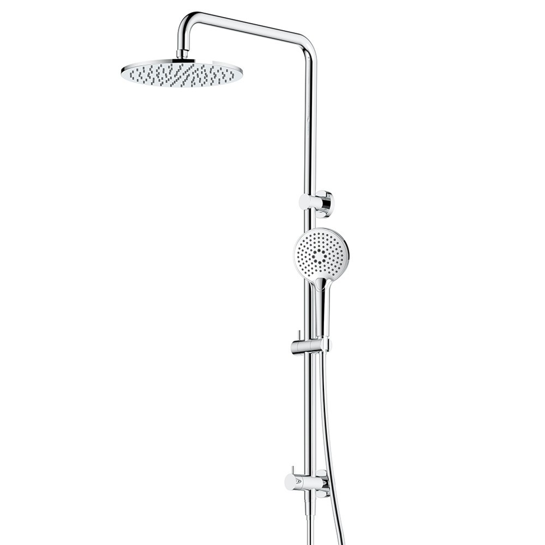 Streamline Axus Shower Column Dual In Div 250Mm Head Air-Fusion H/Shower Chrome