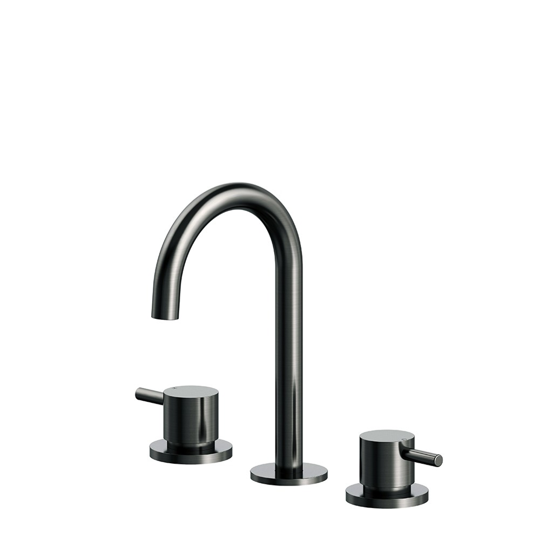 Streamline Axus Pin 227 X 127Mm Arch Spout Basin Set Gun Metal