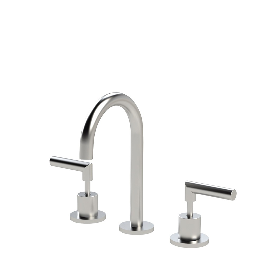 Streamline Axus Lever 227(H) X 127Mm (Proj) Arch Spout Basin Set Brushed Nickel Pvd